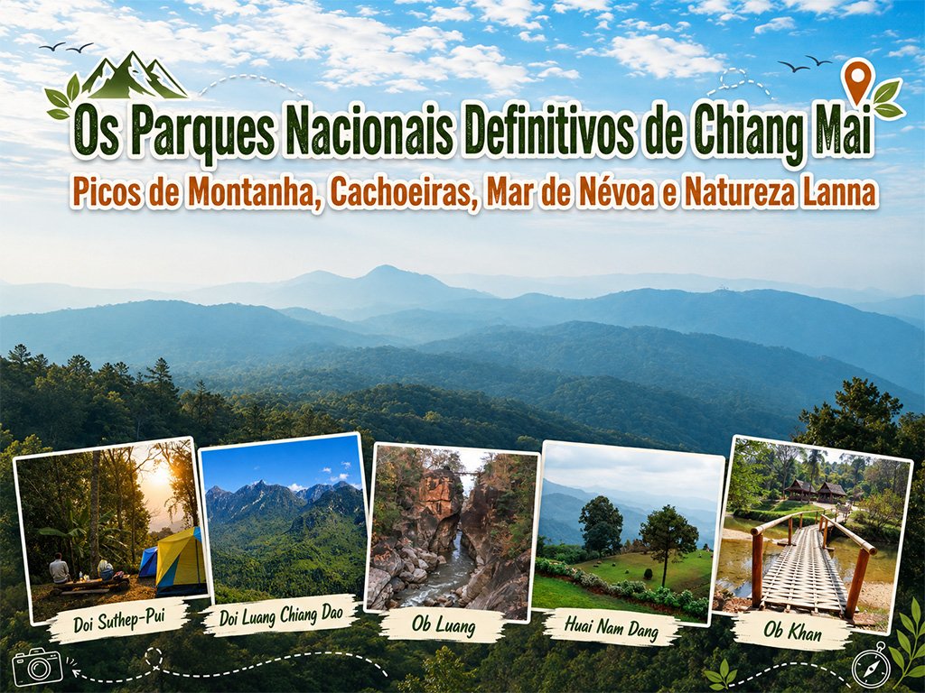 Os Parques Nacionais Definitivos de Chiang Mai