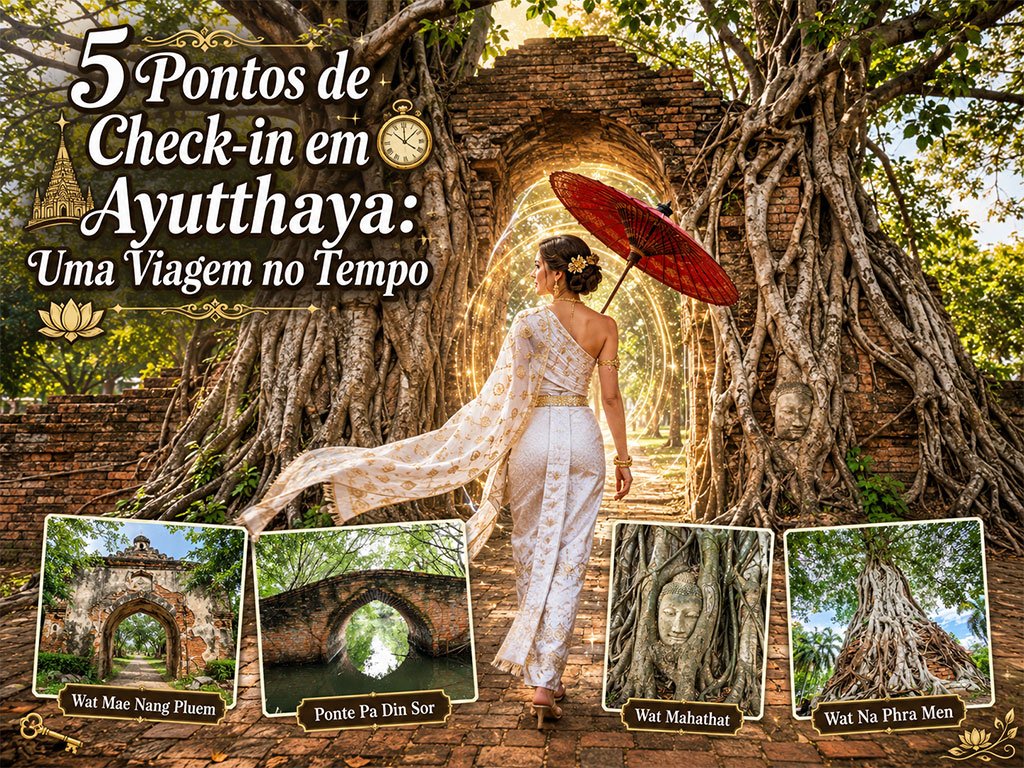 5 Check-ins em Ayutthaya: Viagem no Tempo